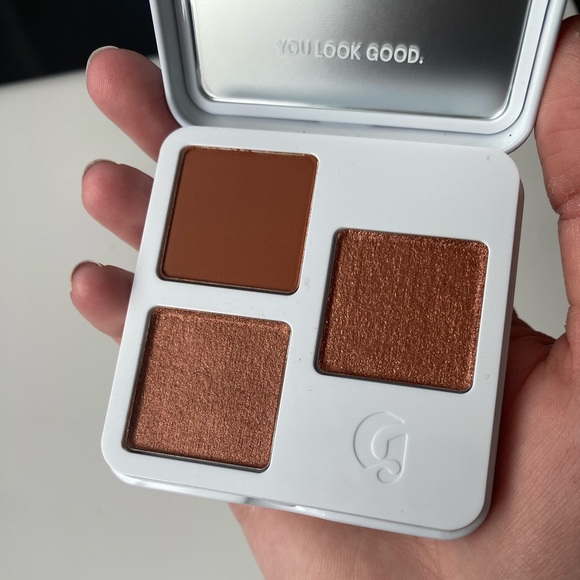 Glossier Monochromes Eyeshadow Trio in Clay (BNIB), Lidstar in Fawn (used once) - Picture 2 of 4